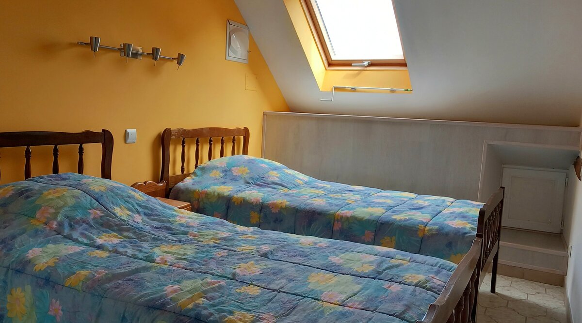 Chambre de la Haute Paponie avec lits simples